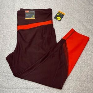 Xersion NWT Color block High Rise 7/8 Ankle Leggings Pockets Size XXL